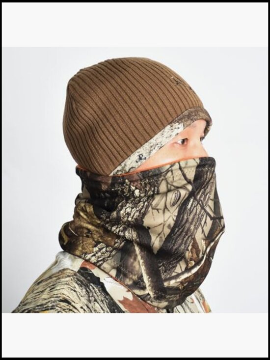 Reversible Windproof Fleece Beanie Hat - Warm Winter Hat for  display picture 1